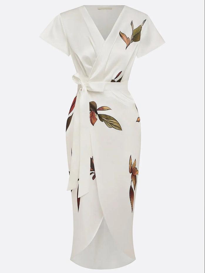 PEARL – WRAP MIDI DRESS