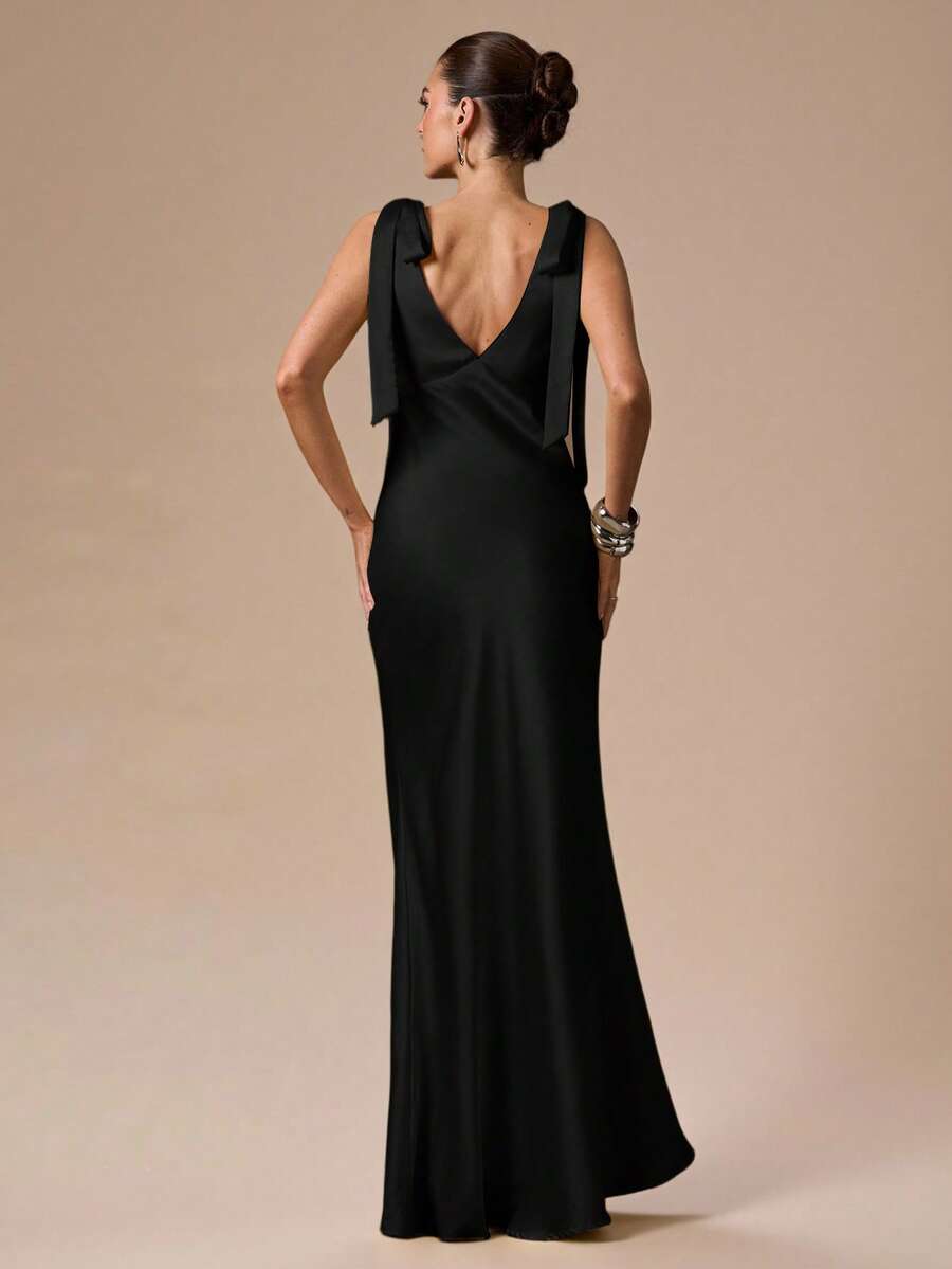 Celeste Deep V Maxi Dress