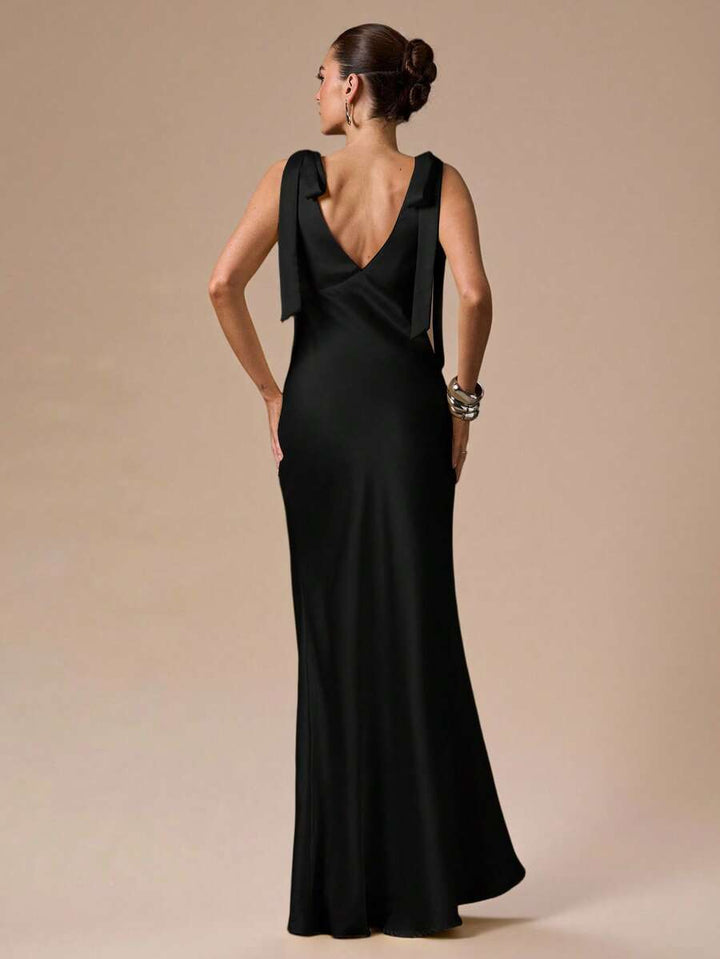 Celeste Deep V Maxi Dress