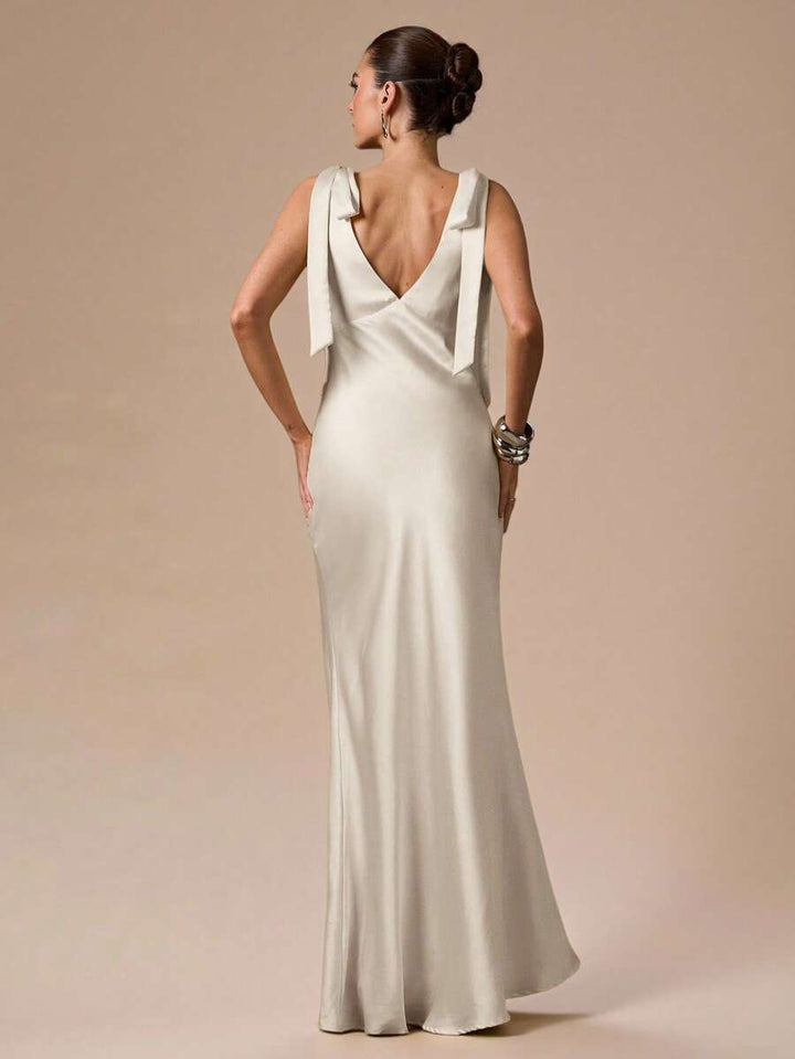 Celeste Deep V Maxi Dress