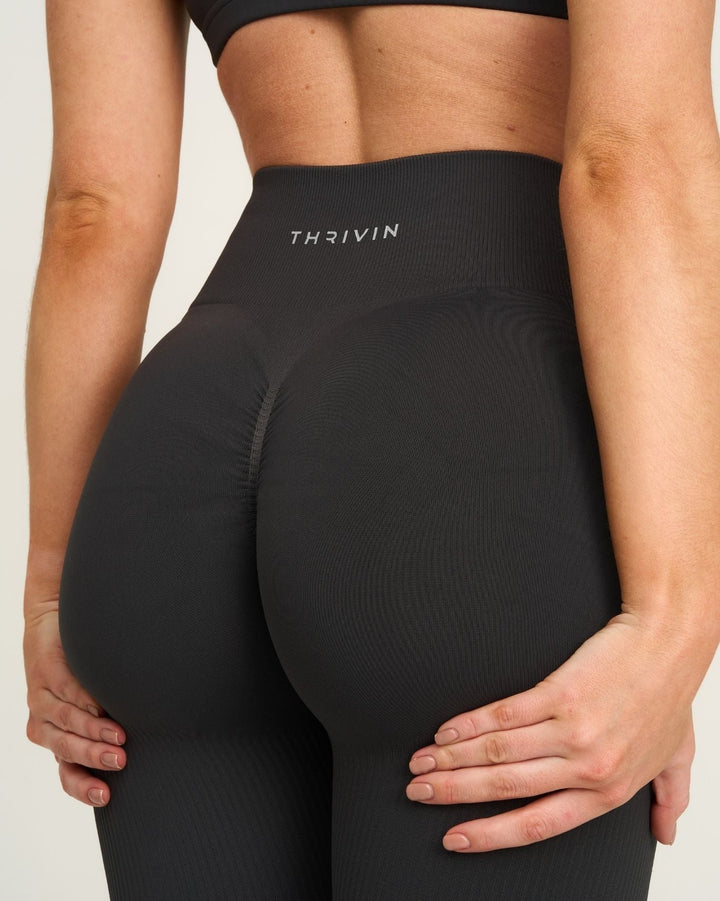 Elevate™ Sculpting High Waist Scrunch Leggings | Charcoal Grey