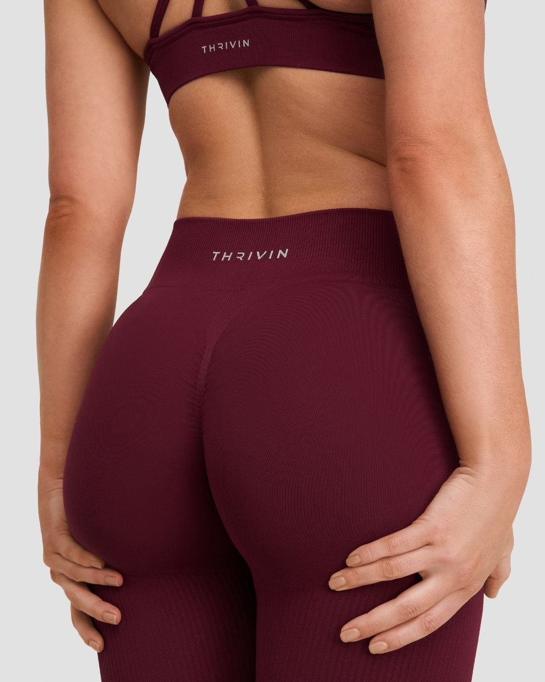 Elevate™ Sculpting Mid Waist Scrunch Leggings | Merlot