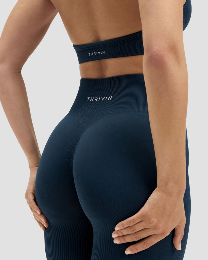 Elevate™ Sculpting High Waist Scrunch Shorts | Midnight Navy