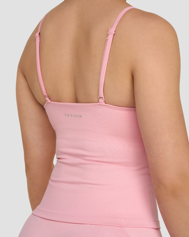 Elevate™ Sculpting Seamless Scoop Neck Cami | Cotton Pink