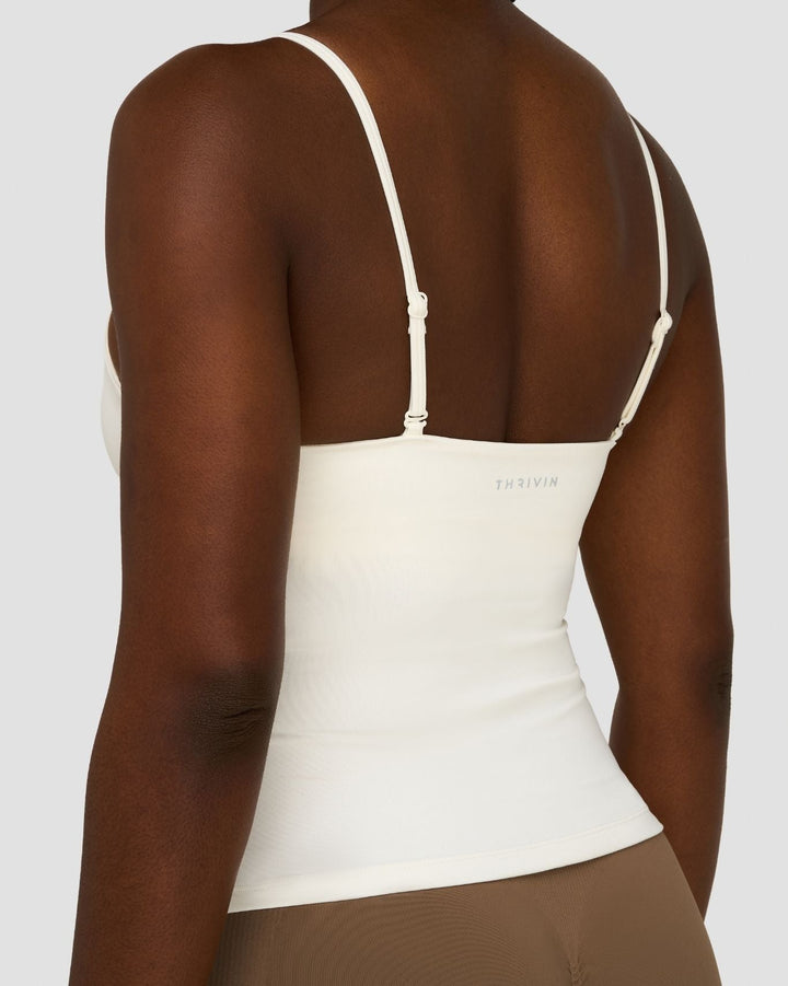 Elevate™ Sculpting Seamless Scoop Neck Cami | Cream
