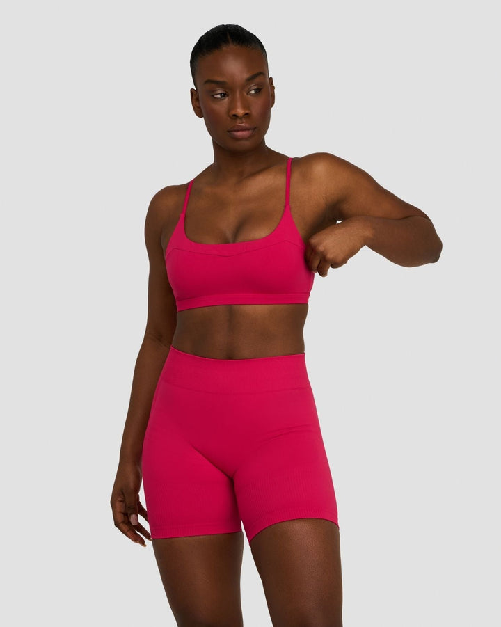 Elevate™ Sculpting Seamless Scoop Neck Bra | Strawberry