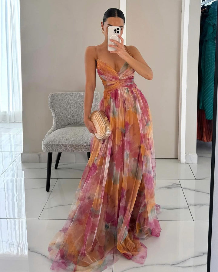 Camilla | Floral Maxi Dress for Effortless Elegance