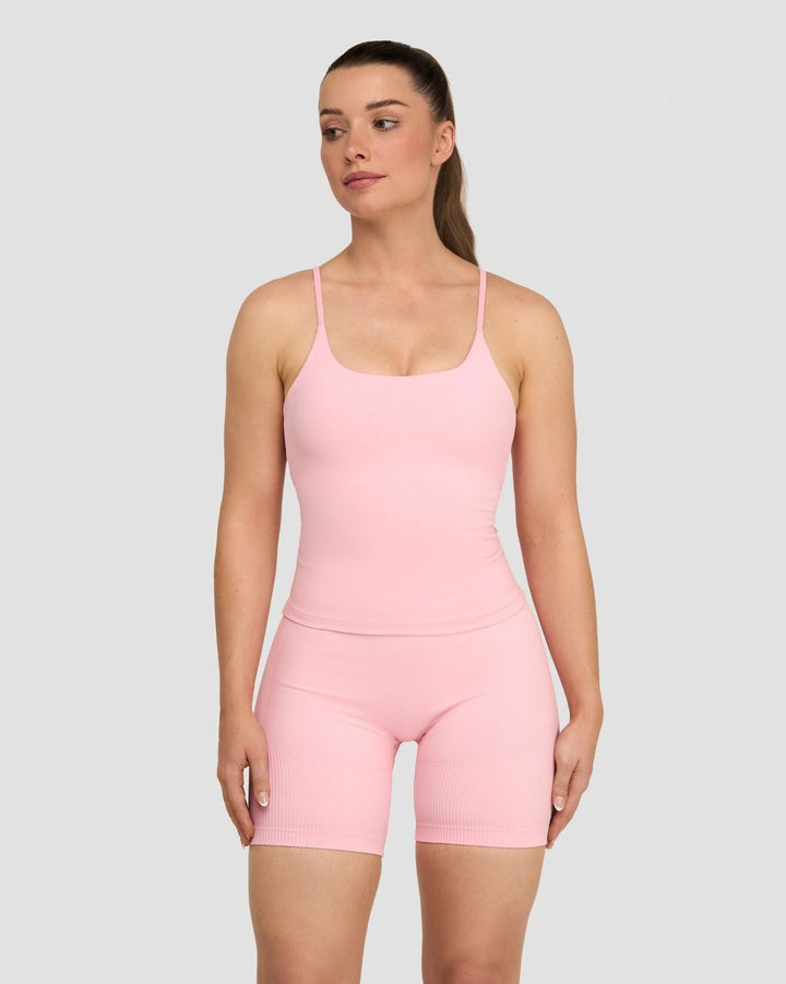 Elevate™ Sculpting Seamless Scoop Neck Cami | Cotton Pink