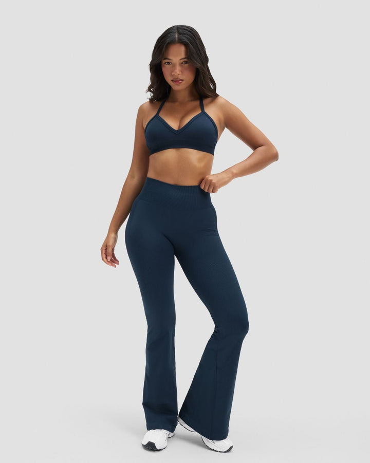 Elevate™ Sculpting Seamless Adjustable Halter Bra | Midnight Navy