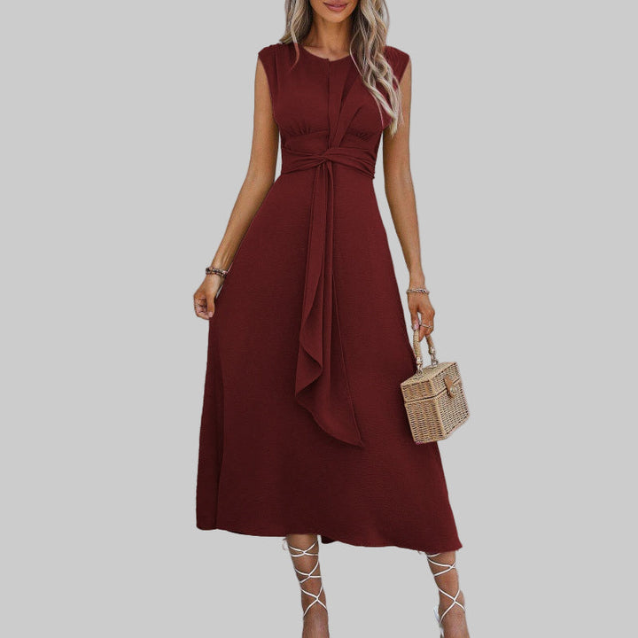 STELLA – TIE-WAIST MIDI DRESS