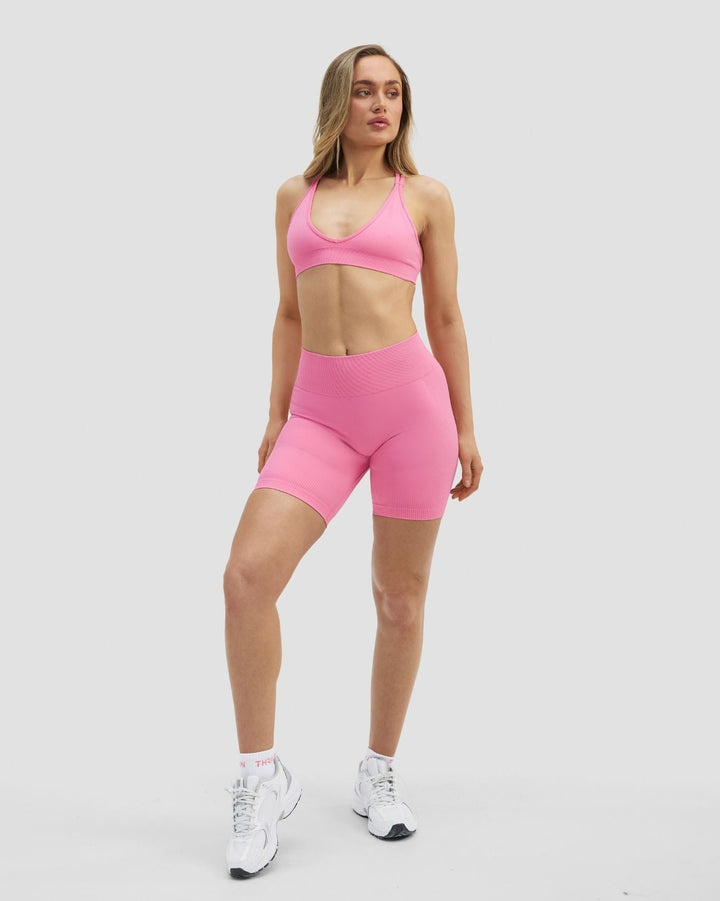 Elevate™ Sculpting High Waist Scrunch Shorts | Bubble Pink