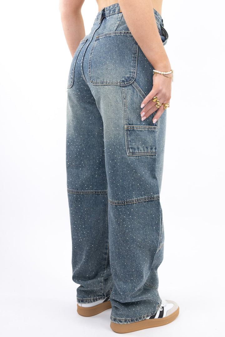 Glitter Carpenter Jeans - No Stretch