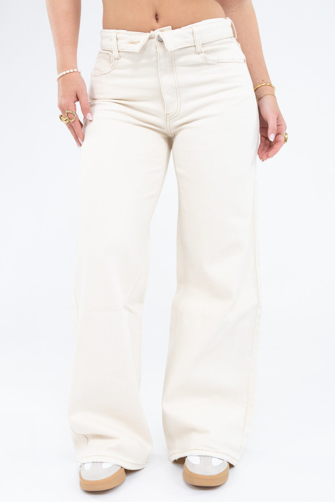 Basic Fold Over Jeans