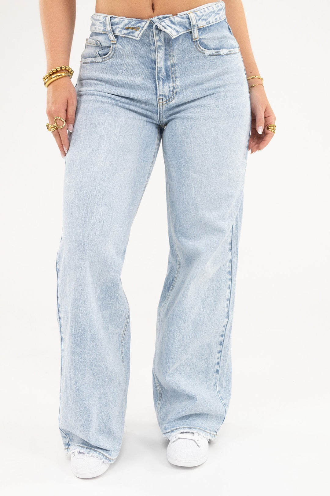 Basic Fold Over Jeans