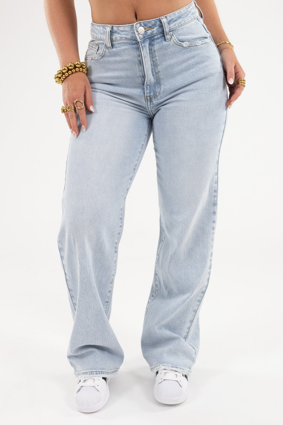 Pink bow jeans