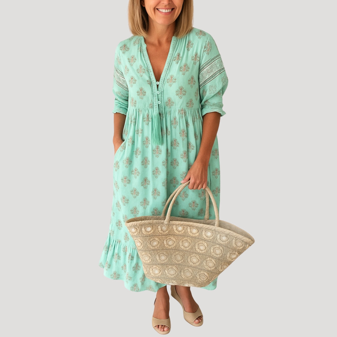 MIA – PATTERNED MAXI DRESS