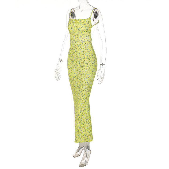 Margot Floral Maxi Dress with Open Back