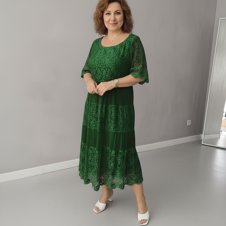 ARELIE – LACE MIDI DRESS