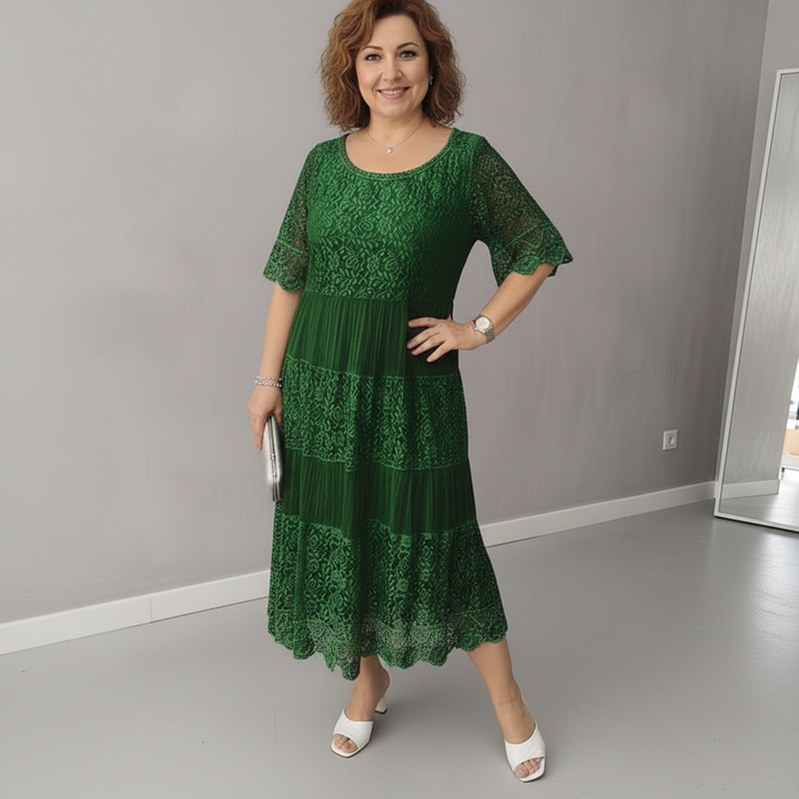 ARELIE – LACE MIDI DRESS