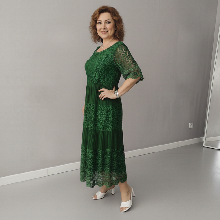 ARELIE – LACE MIDI DRESS