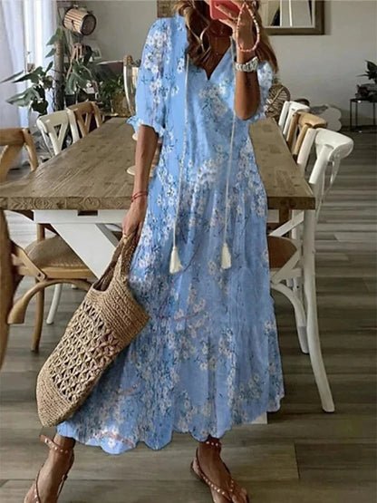 MARINA – TASSEL MAXI DRESS